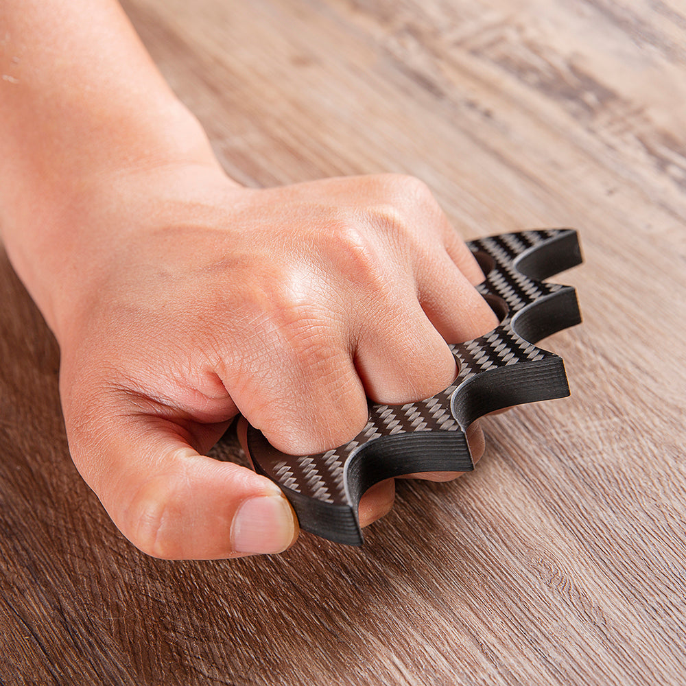 Bat Man Brass Knuckles Carbon Fiber Brass Knuckles - Tophatter Daily Deals